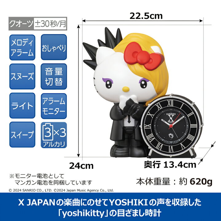 楽天市場】セイコー yoshikitty ヨシキティ おしゃべり目覚まし時計 