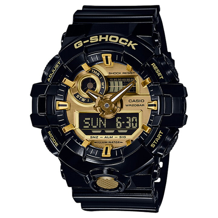 楽天市場】G-SHOCK GA-710GB-1AJF カシオ メンズ 腕時計 アナデジ 