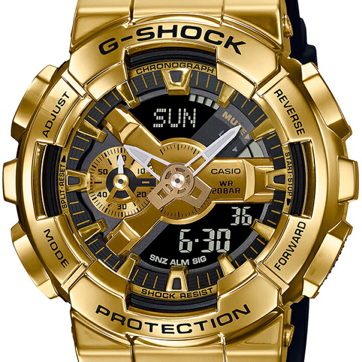 楽天市場】G-SHOCK Metal Covered ゴールド GM-110G-1A9JF メンズ  