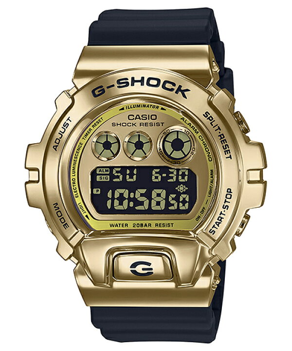 楽天市場】G-SHOCK Metal Covered メタルベゼル ゴールド GM-6900G-9JF 