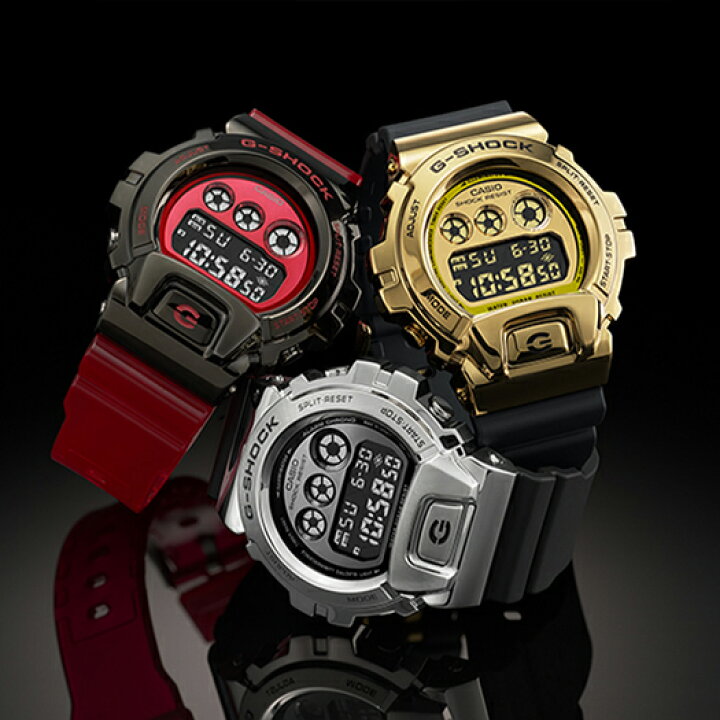 楽天市場】G-SHOCK Metal Covered メタルベゼル ゴールド GM-6900G-9JF 