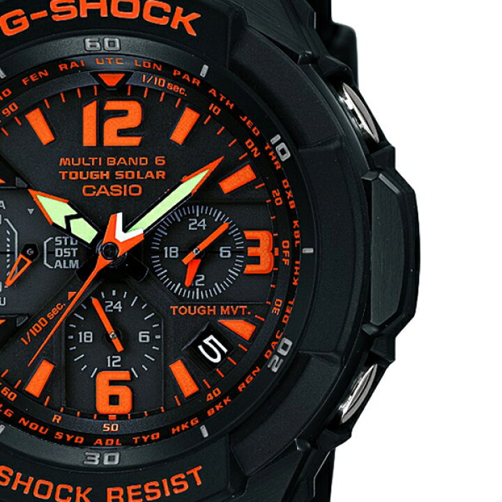 楽天市場 今なら最大5000円offクーポン G Shock ジーショック Sky Cockpit スカイコックピット Gw 3000b 1ajf メンズ 腕時計 電波ソーラー 国内正規品 カシオ Master Of G ザ クロックハウス 楽天市場店