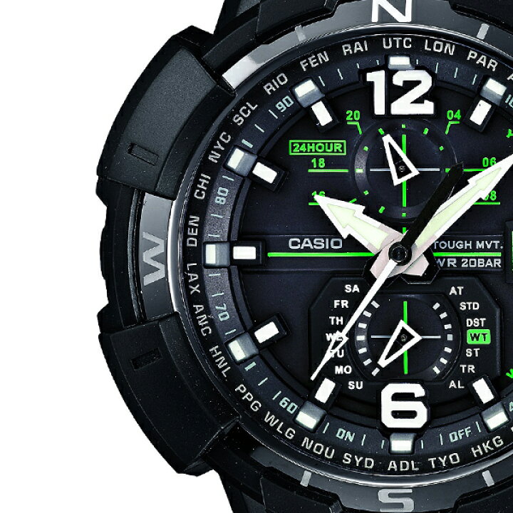 楽天市場 G Shock ジーショック Sky Cockpit スカイコックピット Gw A1100 1a3jf メンズ 腕時計 電波ソーラー アナログ 国内正規品 カシオ Master Of G ザ クロックハウス 楽天市場店