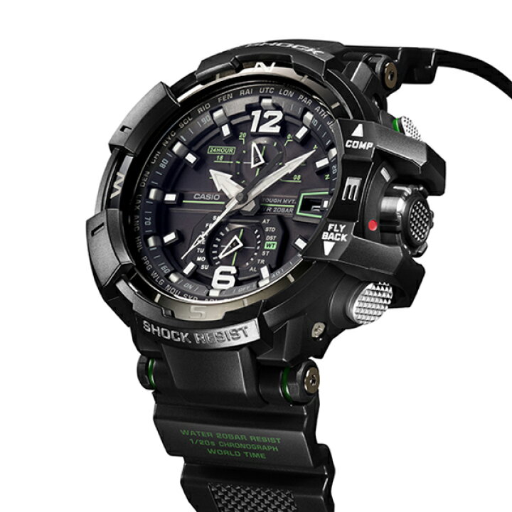楽天市場 G Shock ジーショック Sky Cockpit スカイコックピット Gw A1100 1a3jf メンズ 腕時計 電波ソーラー アナログ 国内正規品 カシオ Master Of G ザ クロックハウス 楽天市場店