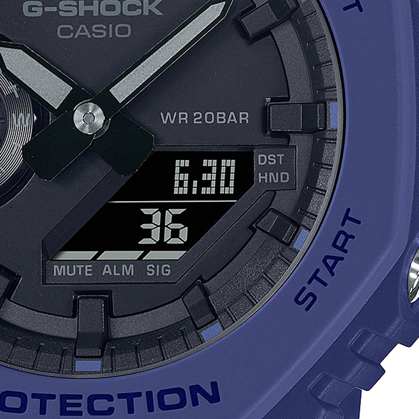 G-SHOCK Gショック 2100シリーズ GA-2100-2AJF メンズ 腕時計 電池式 アナデジ 樹脂バンド ネイビー 国内正規品 カシオ  カシオーク 八角形 | ザ・クロックハウス 楽天市場店