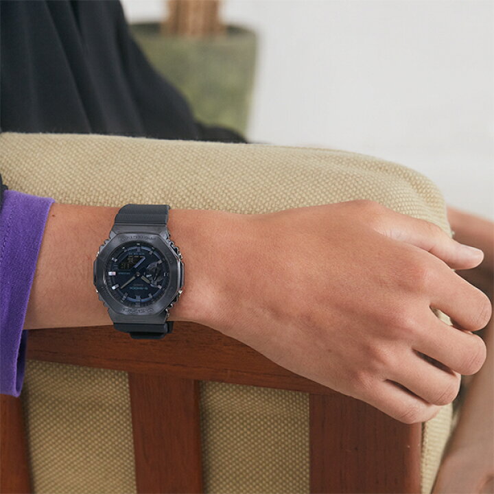 楽天市場】G-SHOCK 2100シリーズ ブルー メタルベゼル GM-2100N-2AJF  