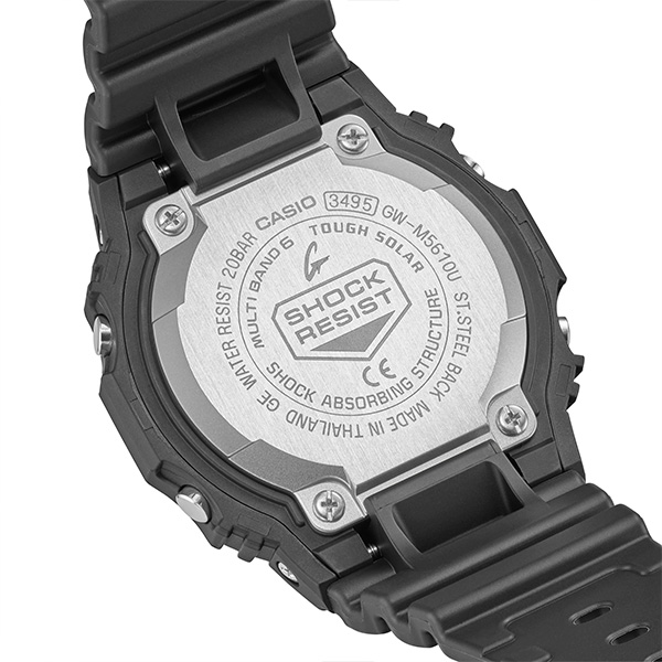 G-SHOCK Gショック 5600シリーズ GW-M5610U-1BJF メンズ 腕時計 電波ソーラー デジタル 樹脂バンド ブラック 反転液晶  国内正規品 カシオ | ザ・クロックハウス 楽天市場店