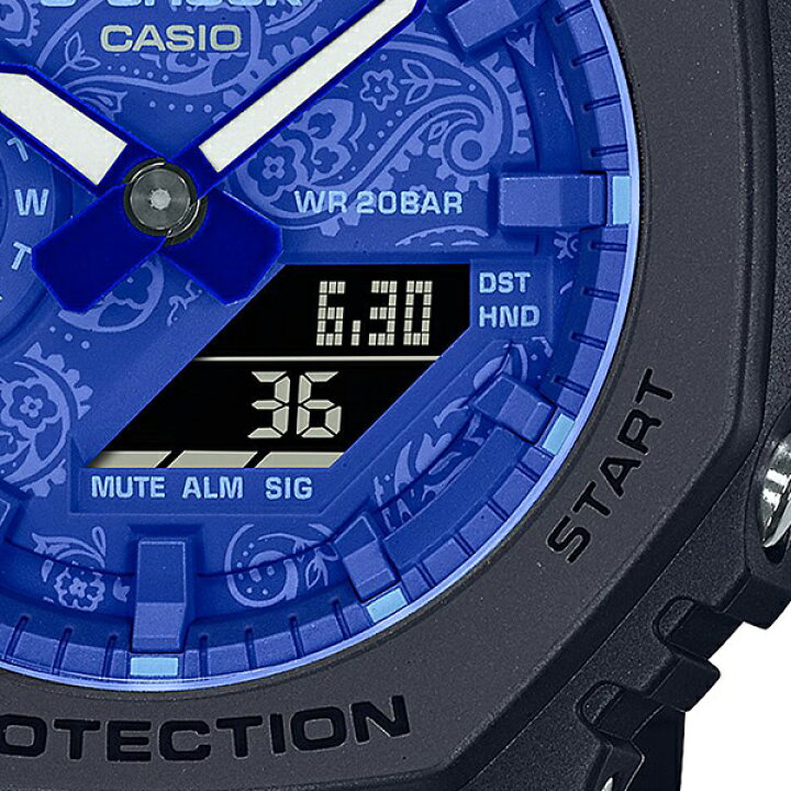 【ポイント最大64倍&最大2000円OFFクーポン】G-SHOCK Gショック BLUE PAISLEY ブルーペイズリー GA-2100BP-1AJF メンズ 腕時計 電池式 アナデジ 樹脂バンド 国内正規品 カシオ カシオーク 八角形 ザ・クロックハウス AWG-M100SBP-1AJF CASIO カシオ G-SHOCK ジーショック gshock Gショック PAISLEY BLUE ブルーペイズリー メンズ 腕時計 国内正規品 送料無料