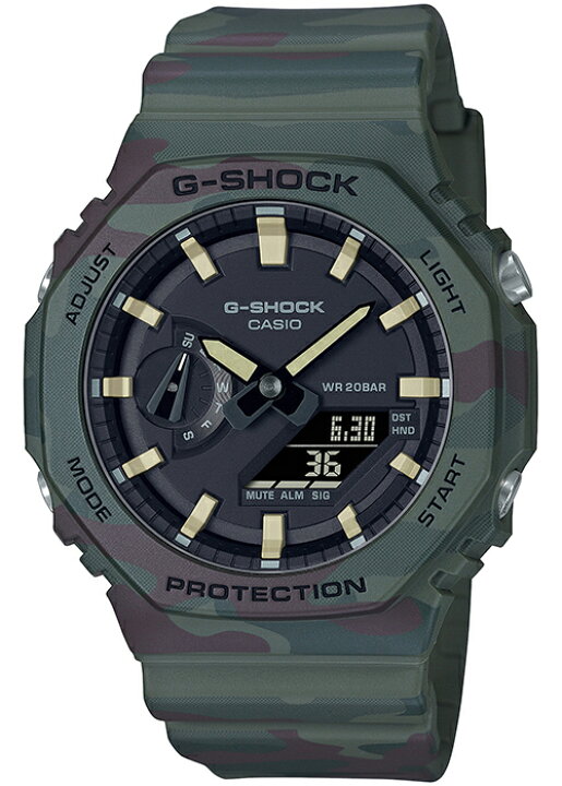 楽天市場】G-SHOCK 荒野を旅する冒険者 カモフラージュ GAE-2100WE 