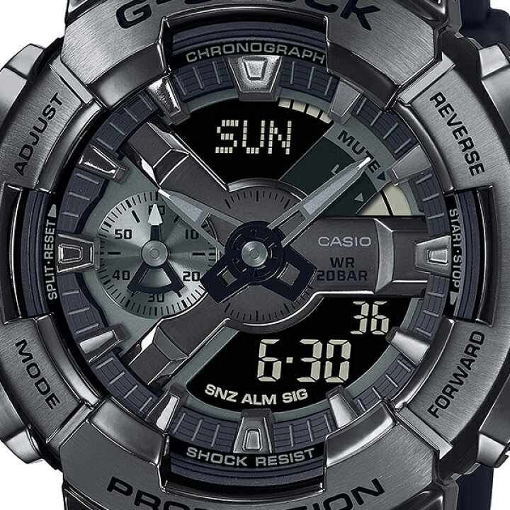 楽天市場】G-SHOCK メタルカバード ブラックアウト GM-110BB-1AJF 