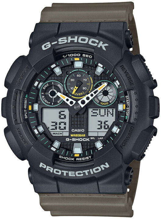 楽天市場】G-SHOCK Two tone utility colors GA-100TU-1A3JF メンズ 