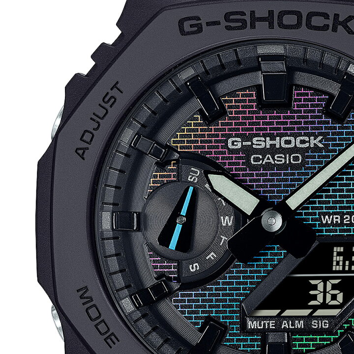 楽天市場】《8月9日発売》G-SHOCK レインボー ブリック ウォール GA 