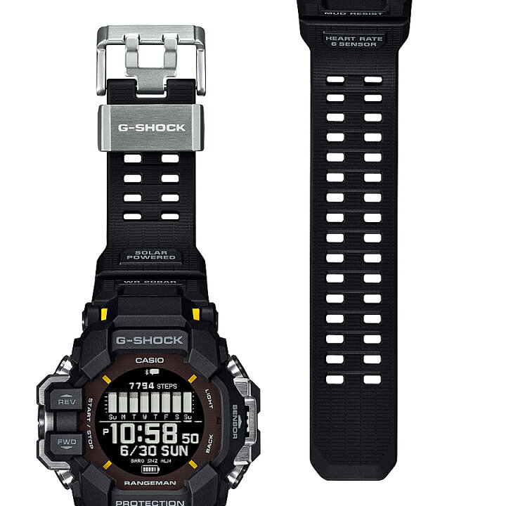 楽天市場】G-SHOCK レンジマン 心拍計 GPS機能 GPR-H1000-1JR メンズ 