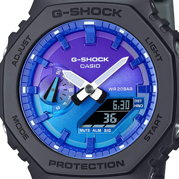 楽天市場】G-SHOCK フレイムインサイド フレイムブルー GA-2100FL-1AJF 