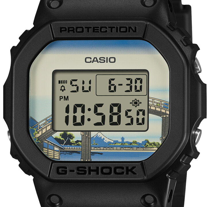 楽天市場】G-SHOCK 葛飾北斎 深川万年橋下 DW-5600KHFM25-1JR メンズ 