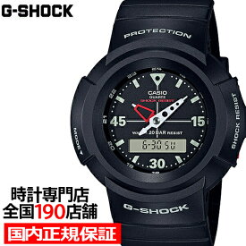 【ポイント最大60倍＆最大2000円OFFクーポン】G-SHOCK リバイバルモデル AW-500E-1EJF メンズ 腕時計 電池式 アナデジ ブラック 国内正規品 カシオ