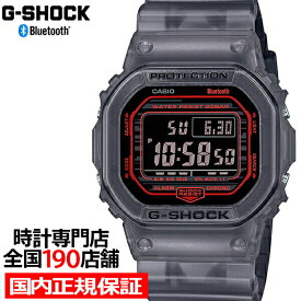 【期間限定10%OFFクーポン！7日9:59まで】G-SHOCK Skeleton Gradation スケルトングラデーション DW-B5600G-1JF メンズ 腕時計 電池式 Bluetooth デジタル ブラック 反転液晶 国内正規品 カシオ