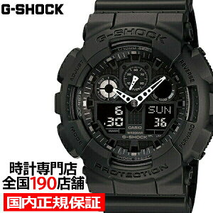 【ポイント最大54倍&最大2000円OFFクーポン】G-SHOCK GA-100-1A1JF カシオ メンズ 腕時計 アナデジ ブラック ベーシック 国内正規品