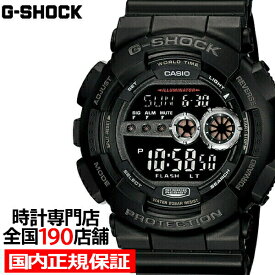 【ポイント最大64倍＆最大2000円OFFクーポン】G-SHOCK GD-100-1BJF カシオ メンズ 腕時計 デジタル ブラック GD100 反転液晶 国内正規品