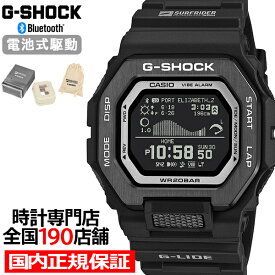 【15日限定！抽選還元＆ポイント最大52.5倍＆最大2000円OFFクーポン】G-SHOCK G-LIDE SURFRIDER FOUNDATION JAPAN コラボレーションモデル 2026 GBX-100SFJ-1JR メンズ 腕時計 電池式 Bluetooth デジタル 反転液晶 ブラック 国内正規品 カシオ
