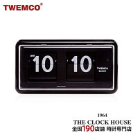【お得な10%OFFクーポンは21日9:59迄】TWEMCO トゥエンコ パタパタ時計 フリップクロック 置き時計 ブラ…