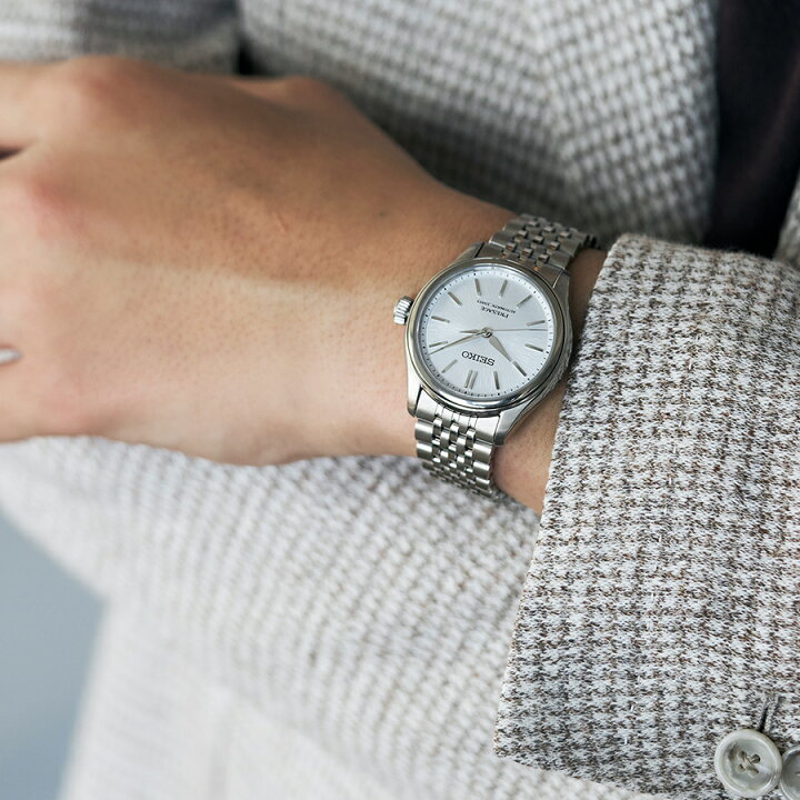 セイコー 腕時計 SEIKO 時計 プレザージュ PRESAGE Classic Series メンズ SARX129 男性 藍白 シルバー 機械式 自動巻き 人気 おすすめ おしゃれ ブランド プレゼント ギフト