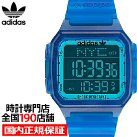 adidas アディダス STREET ストリート DIGITAL ONE GMT デジタルワン GMT AOST22047 メンズ 腕時計 電池式 デジタル ワールドタイム ブルー