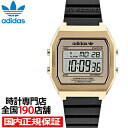 adidas アディダス STREET ストリート DIGITAL TWO デジタルツー AOST22075 メンズ 腕時計 電池式 デジタル ゴールド ブラック 樹脂バンド