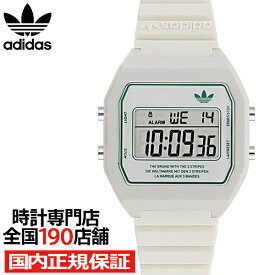 adidas アディダス STREET ストリート DIGITAL TWO デジタルツー AOST23557 メンズ レディース 腕時計 電池式 デジタル 樹脂ベルト ホワイト