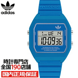 adidas アディダス STREET ストリート DIGITAL TWO デジタルツー AOST23559 メンズ レディース 腕時計 電池式 デジタル 樹脂ベルト ブルー
