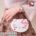 【ポイント最大52倍＆最大2000円OFFクーポン】エンジェルハート ハローキティ 50周年記念 コラボレーションモデル KT26SS レディース 腕時計 電池式 クオーツ フェイス型専用ポーチ付き