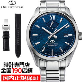 《6月10日発売/予約》オリエントスター M34 F8 DATE ペルセウス座流星群 RK-BX0003L メンズ 腕時計 機械式 自動巻き ブルー 日本製
