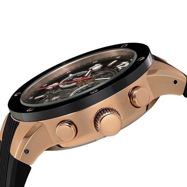 ストライプ デザイン/Striipe design SONNE ゾンネハオリ H017シリーズ H017PG-BK メンズ 腕時計 自動巻き  ラバーベルト ブラック スポーティー - 通販 - www.certificazionece.it