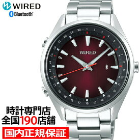 セイコー ワイアード トウキョウ ソラ Bluetooth AGAB412 メンズ 腕時計 クオーツ グラデーション レッド