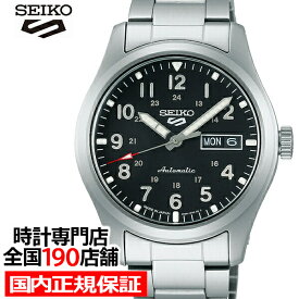 セイコー 5スポーツ FIELD SPORTS STYLE フィールドスポーツ スタイル SBSA111 メンズ 腕時計 メカニカル 自動巻き ブラック 日本製