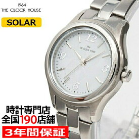 ザ・クロックハウス ビジネスカジュアル LBC1004-WH1A レディース 腕時計 ソーラー ステンレス ホワイト