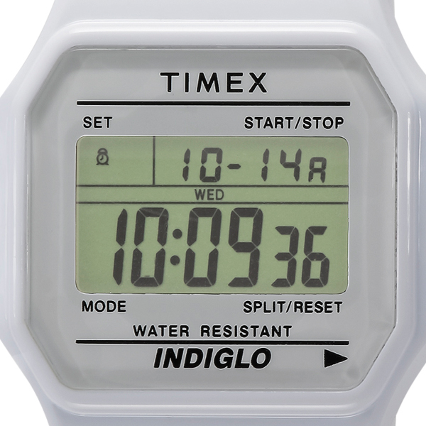 TIMEX タイメックス クラシックタイルコレクション 限定モデル TW2V20100 メンズ 腕時計 電池式 クオーツ デジタル 樹脂バンド  ホワイト | ザ・クロックハウス 楽天市場店
