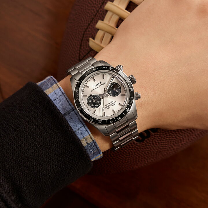 Timex メンズ ウォーターベリー ヘリテージ 39mm 腕時計, ステンレス 