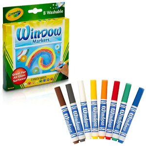 N Crayola yG EChE}[J[ 8F Window Markersz 588165 Ki