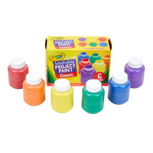 N Crayola yG łƂLbYG̋ 6FZbg (NVbNJ[) Washable Kid's Paint 6 Classic Colorsz 541204 Ki