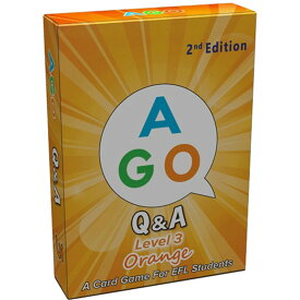AGO エーゴ 【 カードゲーム Q&A オレンジ (レベル3) 第2版 AGO Card Game Q&A Orange (Level3) 2nd Edition 英語 教材 ゲーム 】正規品