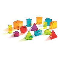 送料無料!！！ラーニング・リソーシズ Learning Resources 【算数教材 透明立体図形 14個入り】 正規品 L…