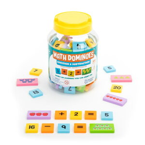 !I[jOE\[VY Learning ResourcesyZh~m ZZ 100 Math Dominoes - Addition & Subtractionz EI2939 Ki