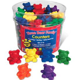 【カラフルカウンター くまの家族】Three Bear Family&reg; Rainbow Counters3歳以上対象