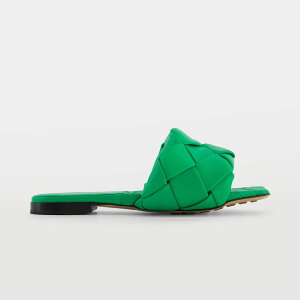 �y�V�i ���K�i�zBOTTEGA VENETA �{�b�e�K���F�l�^ ���h �t���b�g ���[�q�[�� ���U�[ �T���_�� �O���[���n 608853 VBSS0 3730