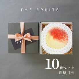 【予約商品6/20~頃出荷開始】THE FRUITS 白桃 和歌山 岡山 長野県産 1玉 高等級 以上 大玉（15玉級）以上 産祝い 内祝い お返し 出産内祝い 内祝 引き出物 快気祝い 結婚祝い 結婚内祝い 御中元 お中元 お供え 御供 帰省暮 ギフト フルーツ 高級 果物 もも 桃