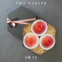 【 お中元に 】THE FRUITS PEACH 和歌山 岡山 長野県産 白桃 3玉 高等級 以上 大玉（16玉級）以上 産祝い 内祝い お返し 出産内祝い 内祝 引き出物 快気祝い 結婚祝い 結婚内祝い 御中元 お中元 お供え 御供 帰省暮 ギフト フルーツ 高級 果物 もも 桃