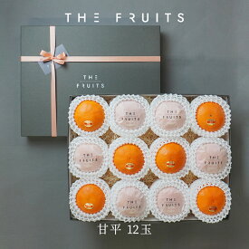 【寒中見舞いに】THE FRUITS 愛媛県産 柑橘 甘平 12玉 等級 青秀 中大玉（2L） 以上 高級 内祝い お返し 出産内祝い 内祝 快気祝い 結婚内祝い 御中元 お中元 お供え 御供 ギフト かんぺい 甘平 フルーツ 果物 希少 柑橘 バレンタイン 蜜柑 みかん 贈答用 贈答品