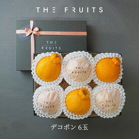 【寒中見舞いに】THE FRUITS デコポン 6玉 香川県 愛媛県 和歌山県 熊本県 等級 赤秀 中大玉（2L） 以上 高級 内祝い お返し 出産内祝い 内祝 快気祝い 結婚内祝い 贈り物 お中元 お供え 御供 ギフト フルーツ 果物 希少 柑橘 蜜柑 みかん 贈答用 贈答品 最高級