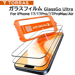 y\|Cg20{Iz TORRAS iPhone17 / iPhone17Pro / iPhone17ProMax / Air KXtB Ki ϏՌ یtB GlassGo Ultra 2Zbg
